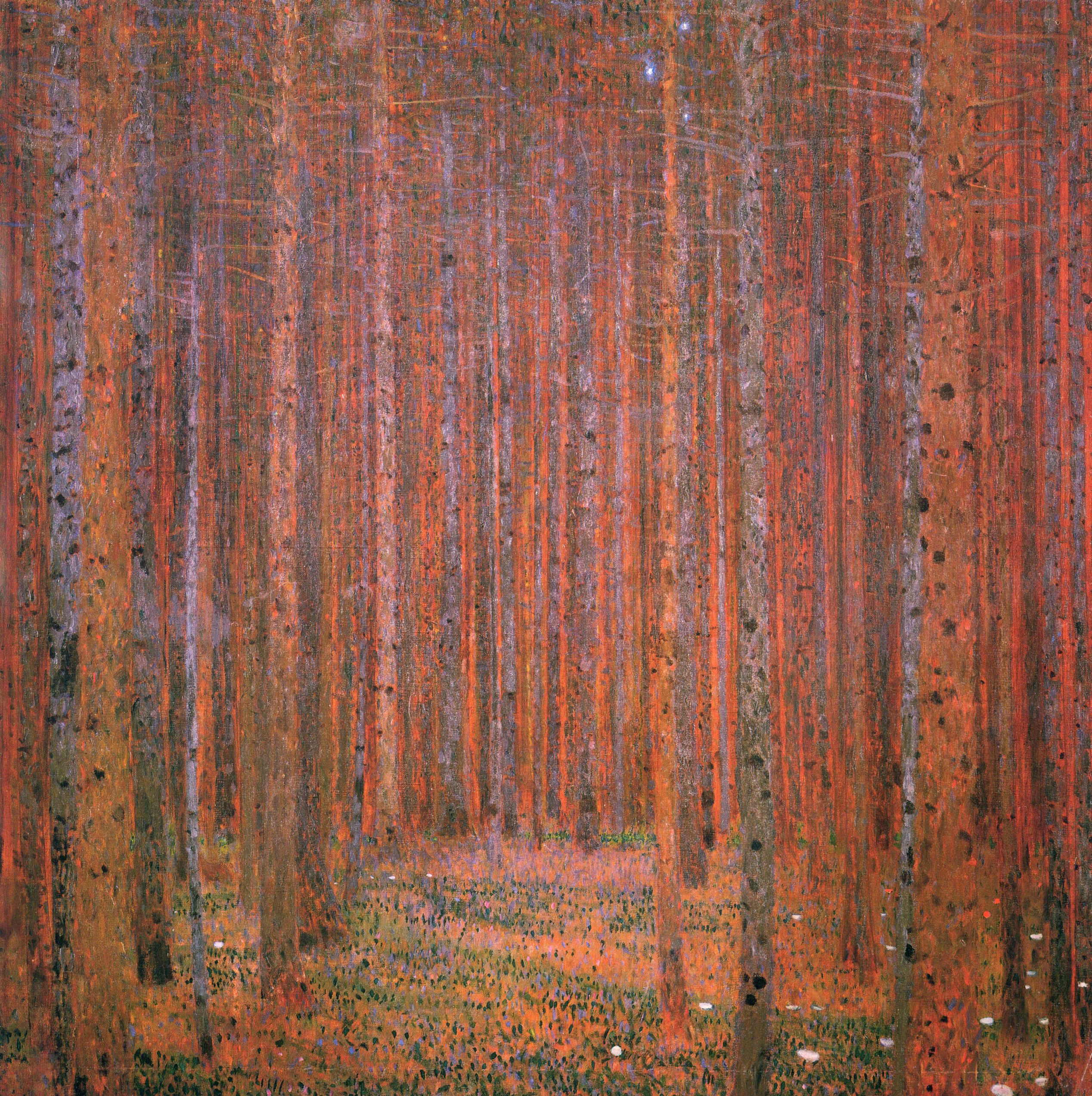 Gustav Klimt - Forest. Tannenwald 1901